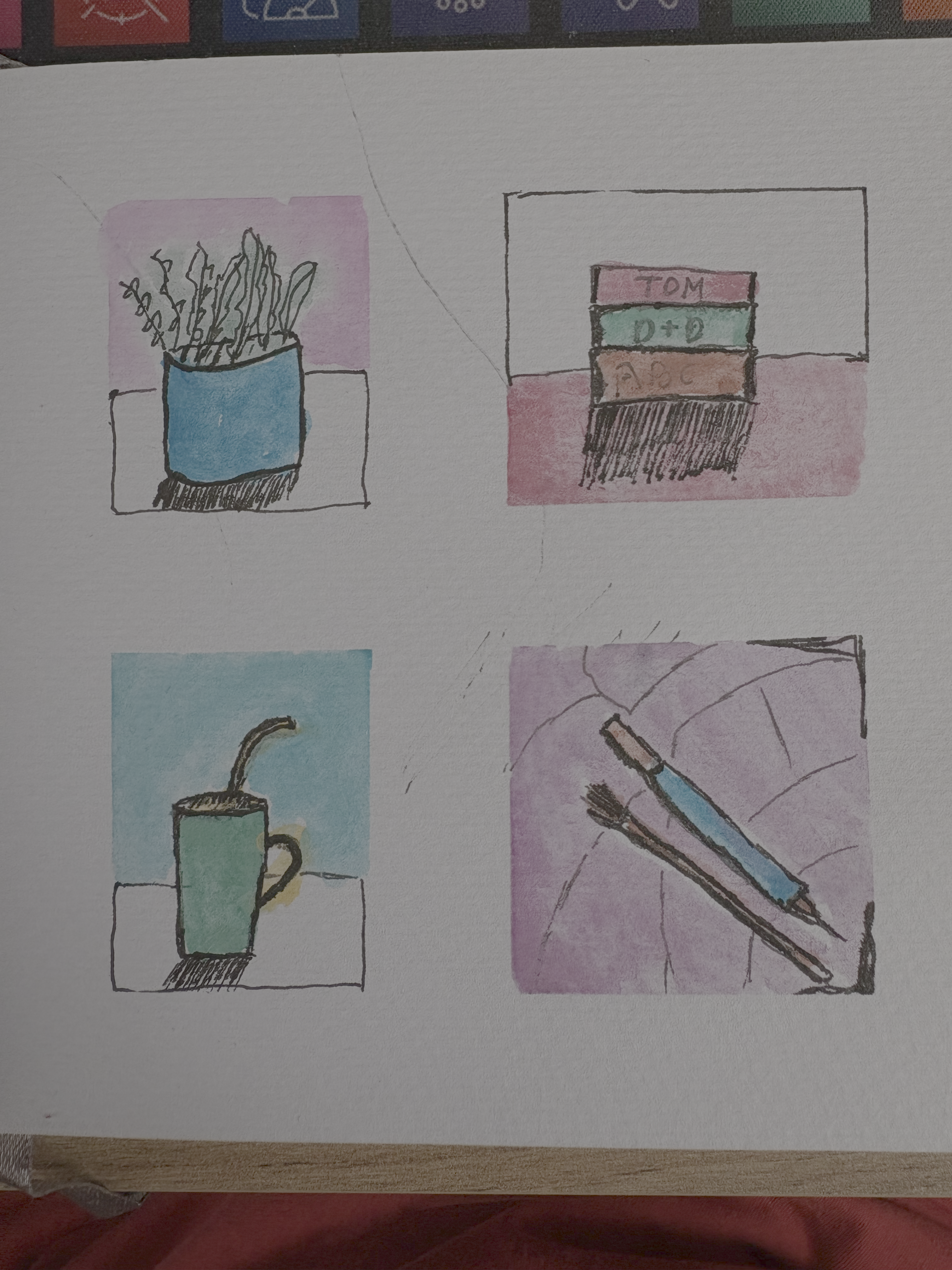 Watercolor micro pictures